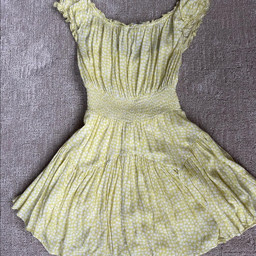 Skylar + Maddison yellow and white romper